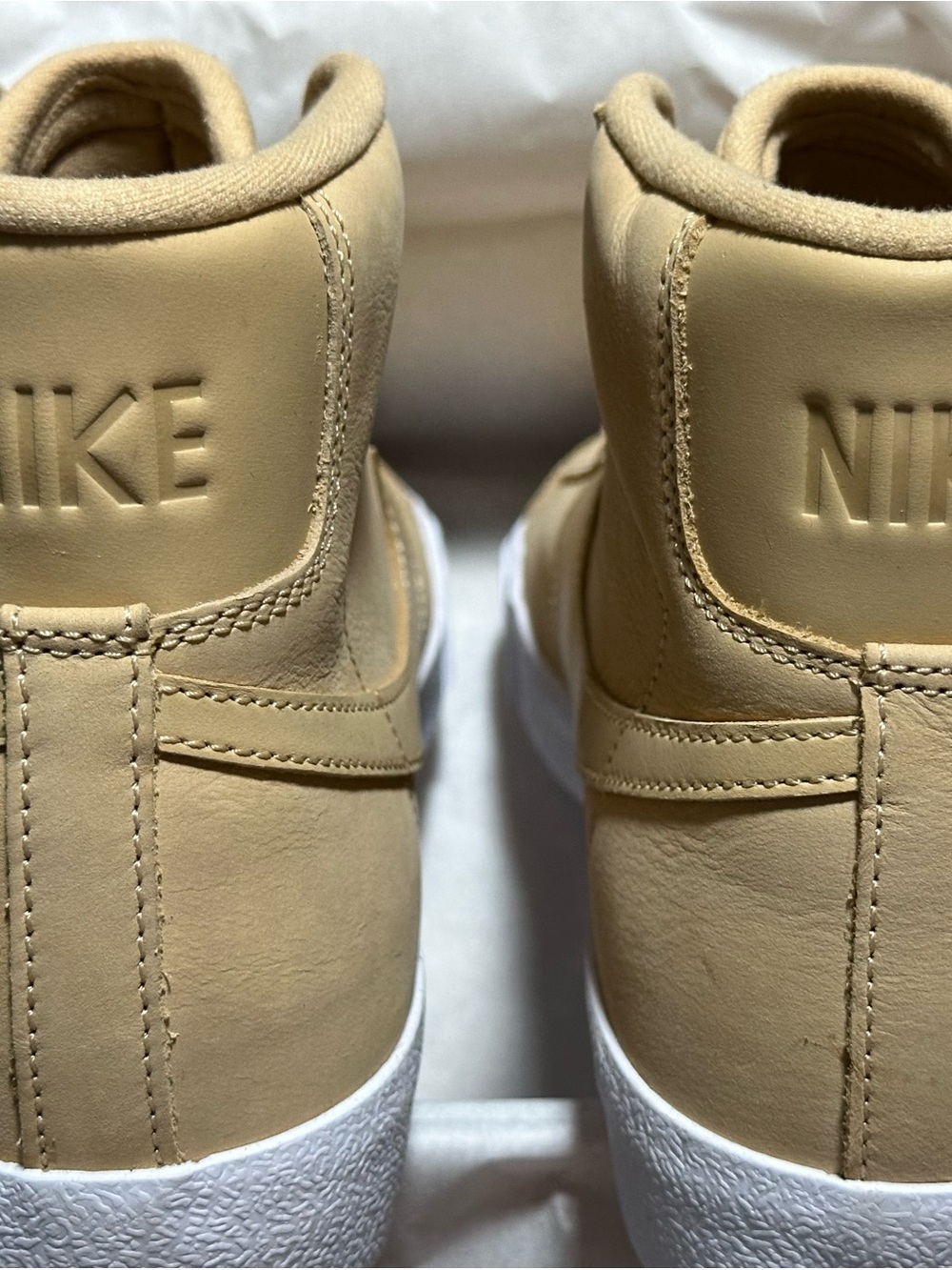 Nike Mid-Top Blazer Sneakers in Vachetta-New